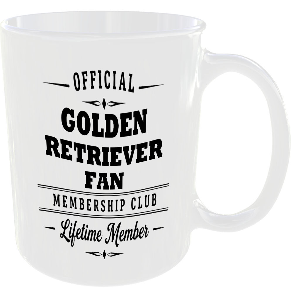 Official Golden Retriever Fan Membership Club Funny Ceramic Mug Novelty Gift - Image 2
