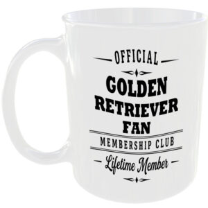 Official Golden Retriever Fan Membership Club Funny Ceramic Mug Novelty Gift