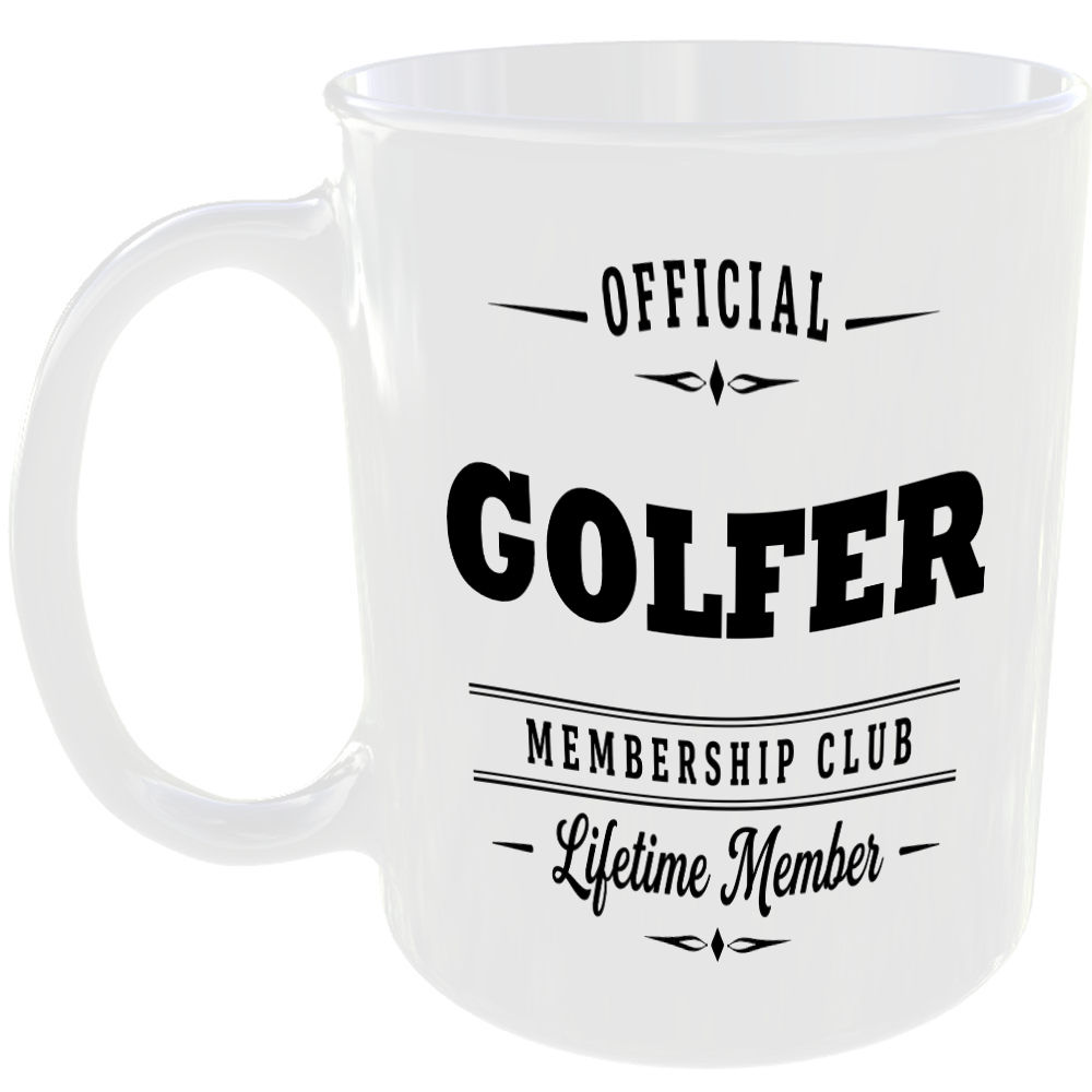 Official Golfer Membership Club Funny Ceramic Mug Birthday Gift Tea Coffee Cup