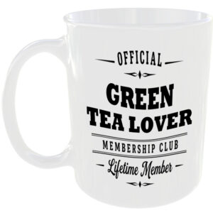 Official Green Tea Lover Membership Club Funny Ceramic Mug Foodie Drink Kitchen