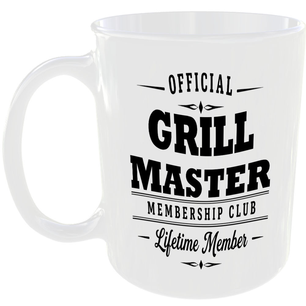 Official Grill Master Membership Club Funny Ceramic Mug Birthday Gift Tea Coffee