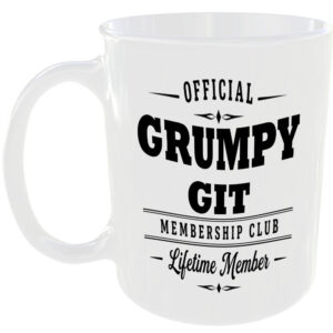 Official Grumpy Git Membership Club Funny Ceramic Mug Birthday Gift Tea Coffee