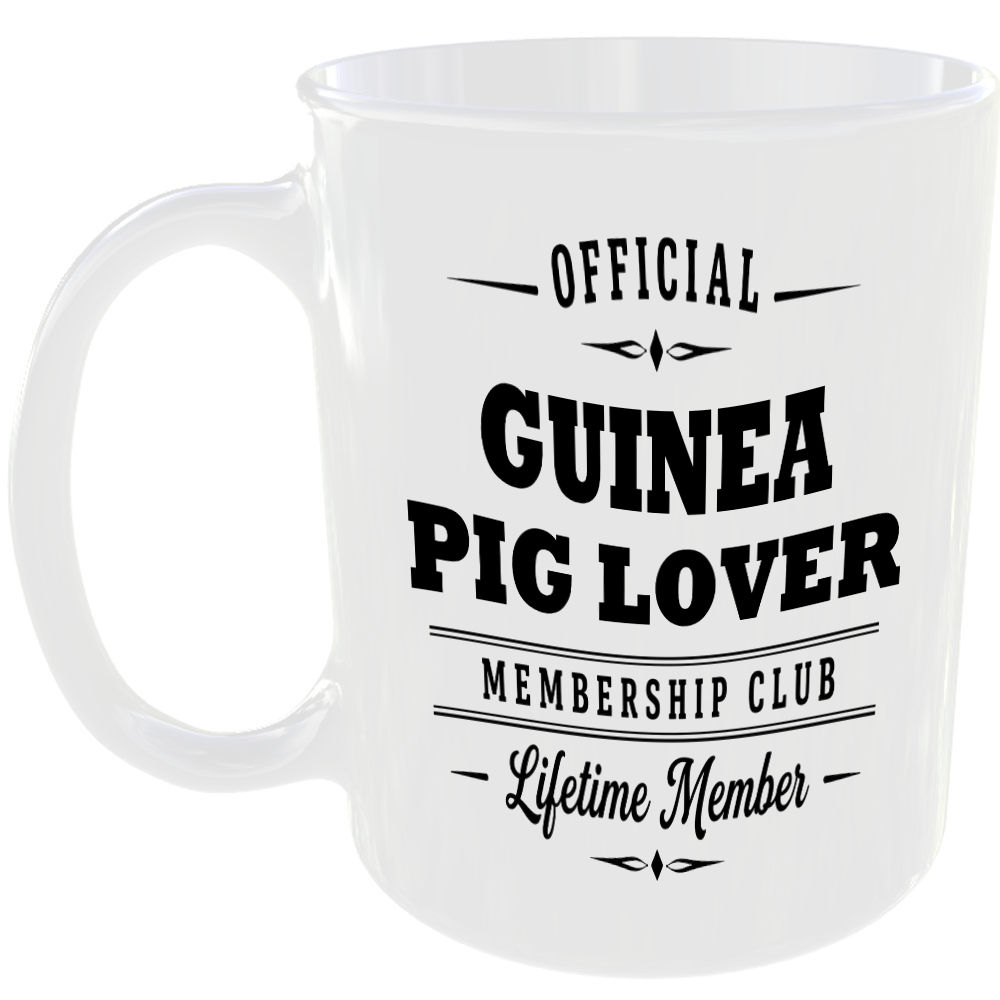 Official Guinea Pig Lover Membership Club Funny Ceramic Mug Birthday Gift Tea ☕