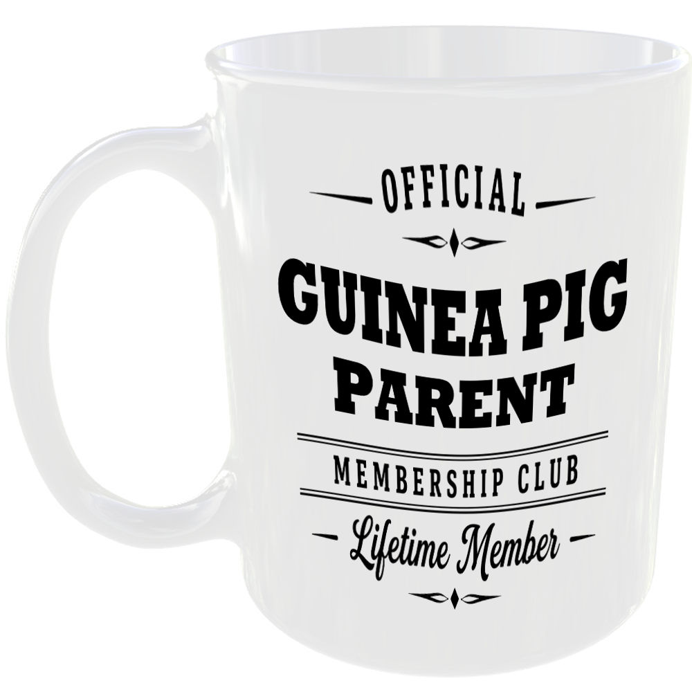 Official Guinea Pig Parent Membership Club Funny Ceramic Mug Novelty Gift