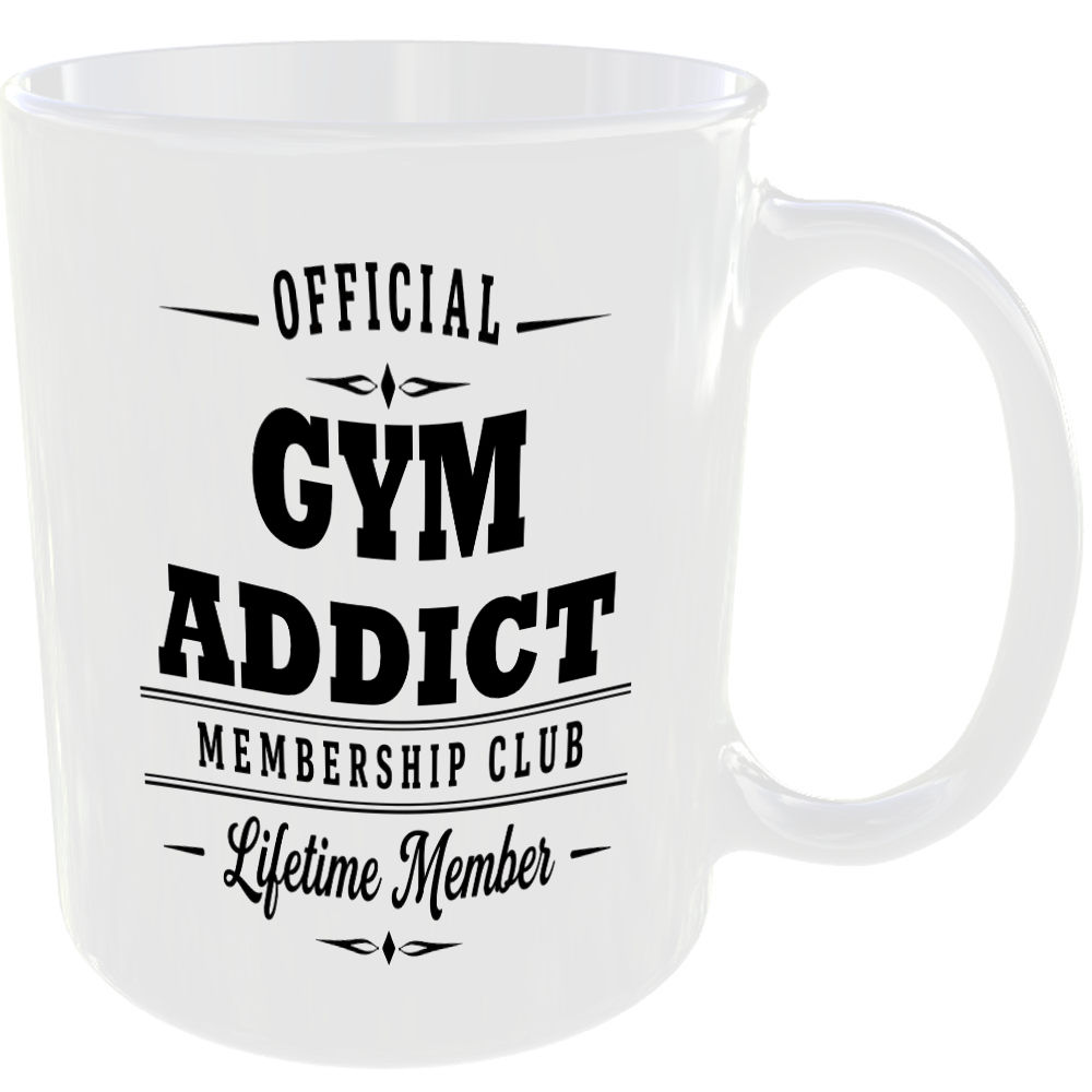 Official Gym Addict Membership Club Funny Ceramic Mug Birthday Gift Tea Coffee ☕ - Image 2