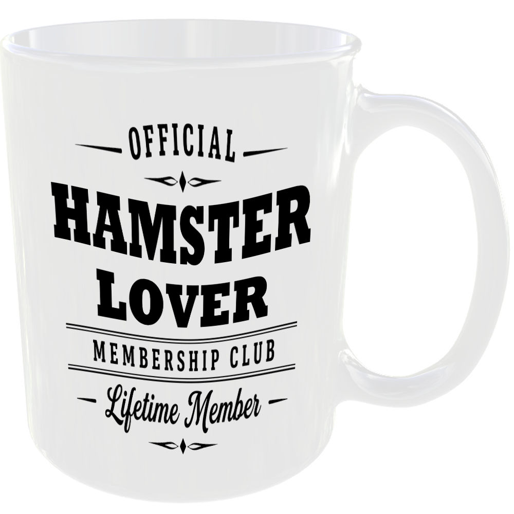 Official Hamster Lover Membership Club Funny Ceramic Mug Pet Owner Birthday Gift - Image 2