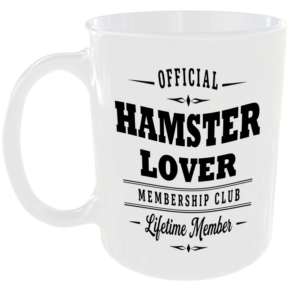 Official Hamster Lover Membership Club Funny Ceramic Mug Pet Owner Birthday Gift