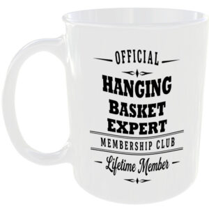 Official Hanging Basket Expert Membership Club Funny Gardening Ceramic Mug Gift