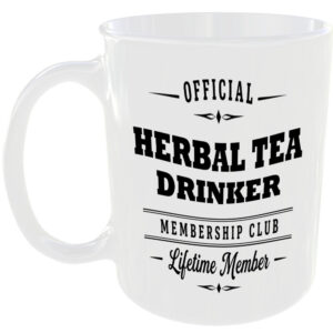 Official Herbal Tea Drinker Membership Club Funny Ceramic Mug Foodie Drink Gift