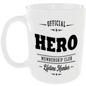 Official Hero Membership Club Funny Ceramic Mug Birthday Gift Tea Coffee Present