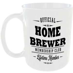 Official Home Brewer Membership Club Funny Ceramic Mug Foodie Drink Kitchen Gift