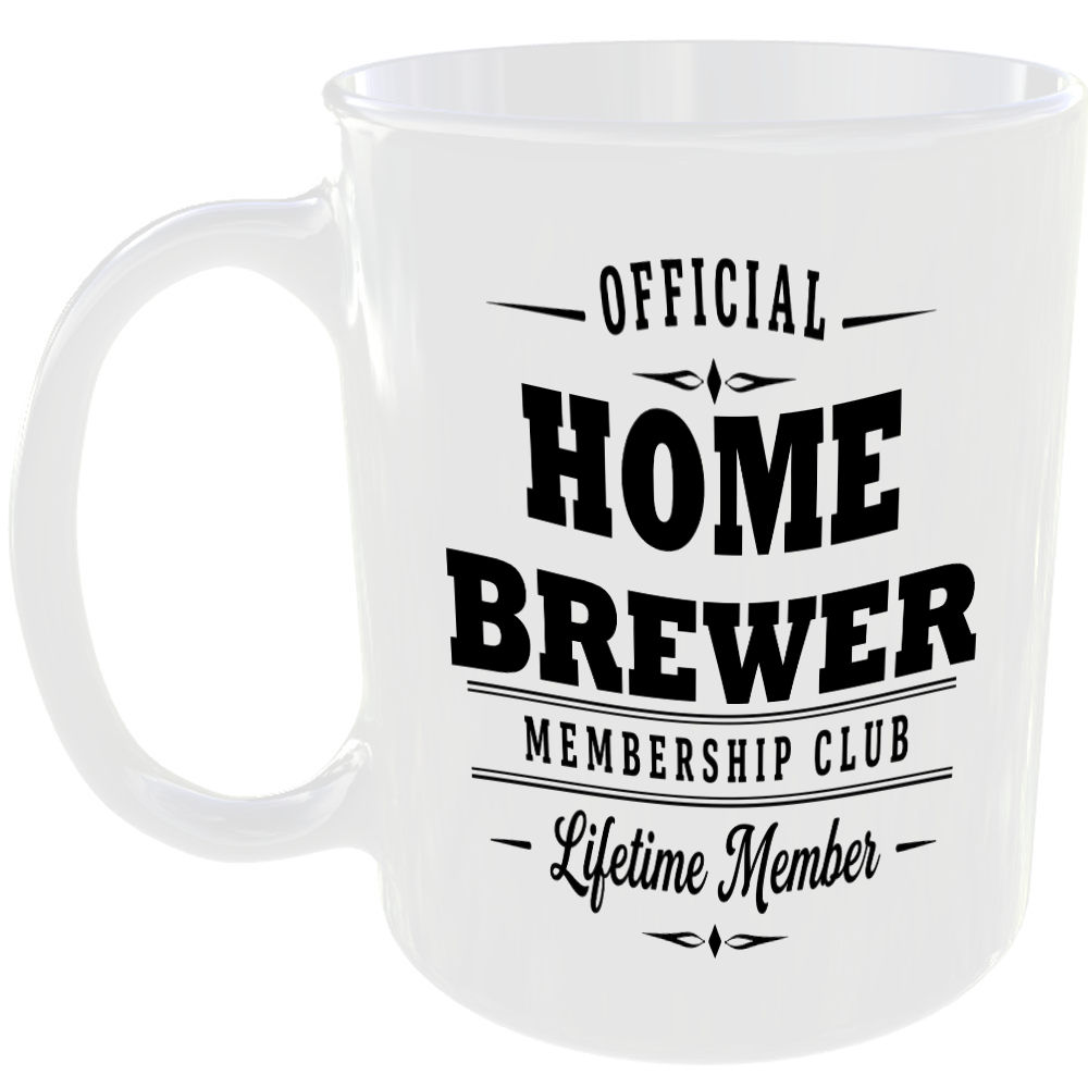 Official Home Brewer Membership Club Funny Ceramic Mug Foodie Drink Kitchen Gift