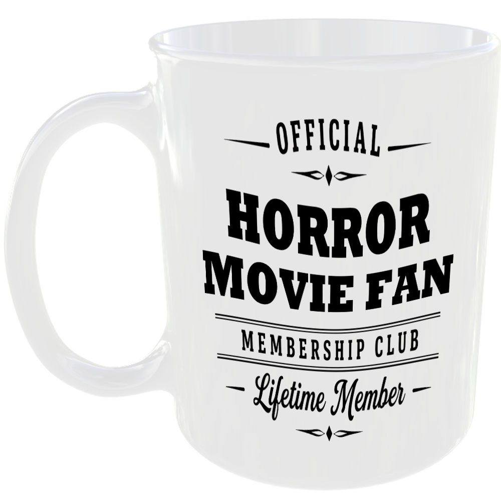 Official Horror Movie Fan Membership Club Funny Ceramic Mug Entertainment Gift
