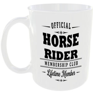 Official Horse Rider Membership Club Funny Ceramic Mug Pet Lover Birthday Gift