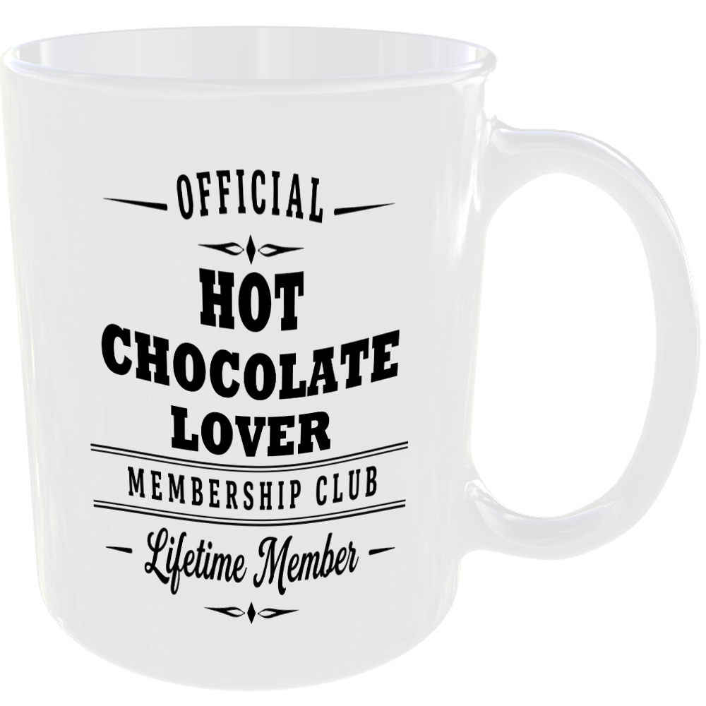 Official Hot Chocolate Lover Membership Club Funny Ceramic Mug Foodie Drink Gift - Image 2