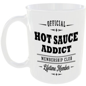 Official Hot Sauce Addict Membership Club Funny Ceramic Mug Foodie Drink Kitchen