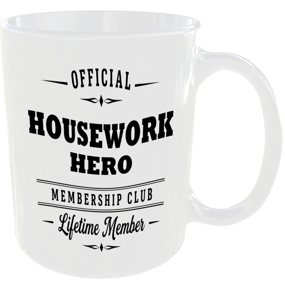 Official Housework Hero Membership Club Funny Ceramic Mug Home Novelty Humour - Image 2