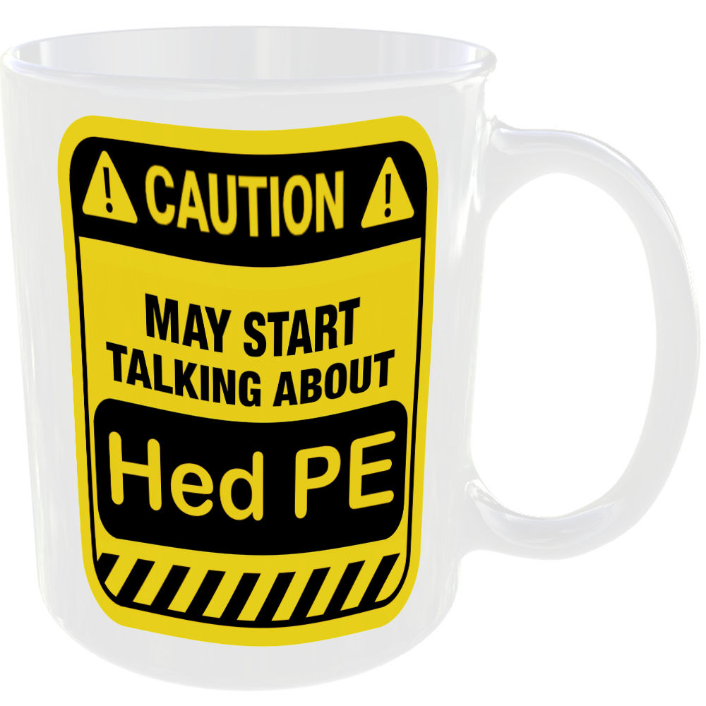Caution May Start Talking About Hed PE Mug Funny Bands Cup Coffee Tea Gift - Image 2