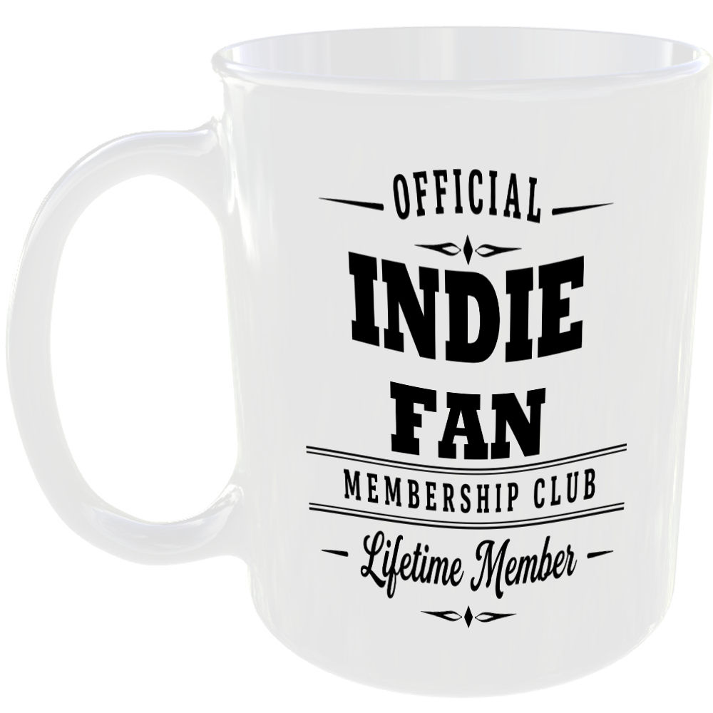 Official Indie Fan Membership Club Funny Ceramic Mug Birthday Gift Tea Coffee ☕