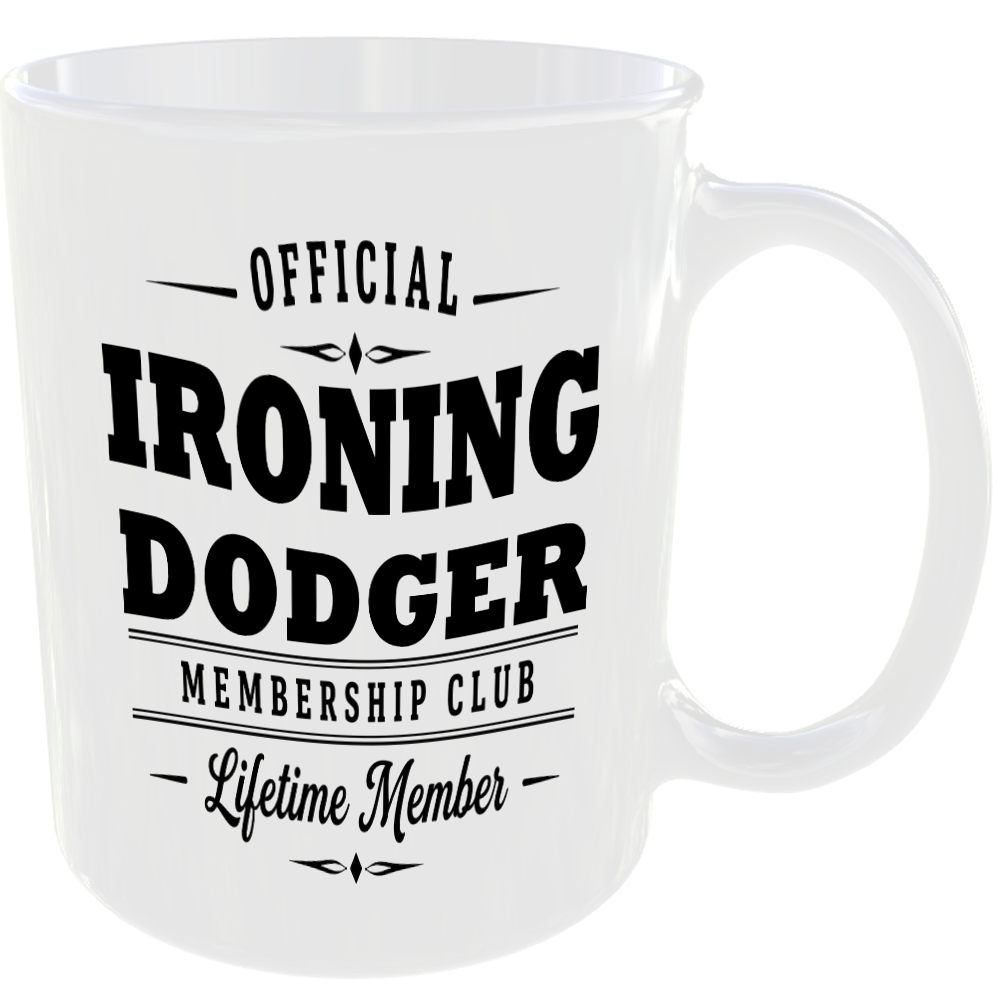 Official Ironing Dodger Membership Club Funny Ceramic Mug Home Novelty Humour - Image 2