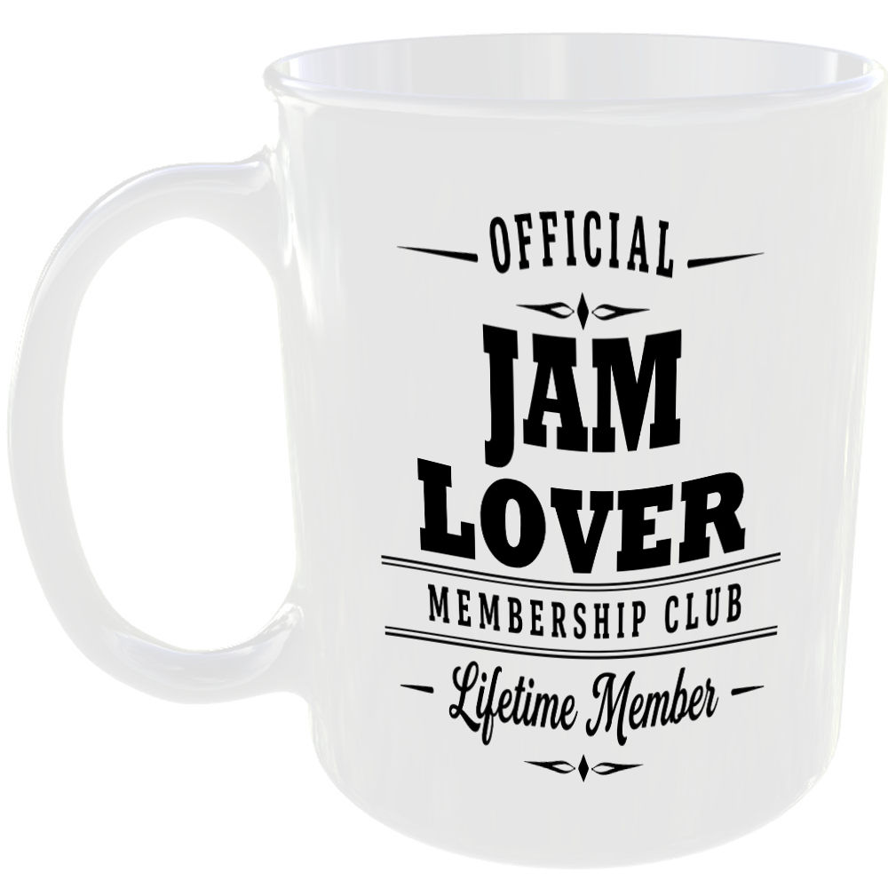 Official Jam Lover Membership Club Funny Ceramic Mug Birthday Gift Tea Coffee ☕