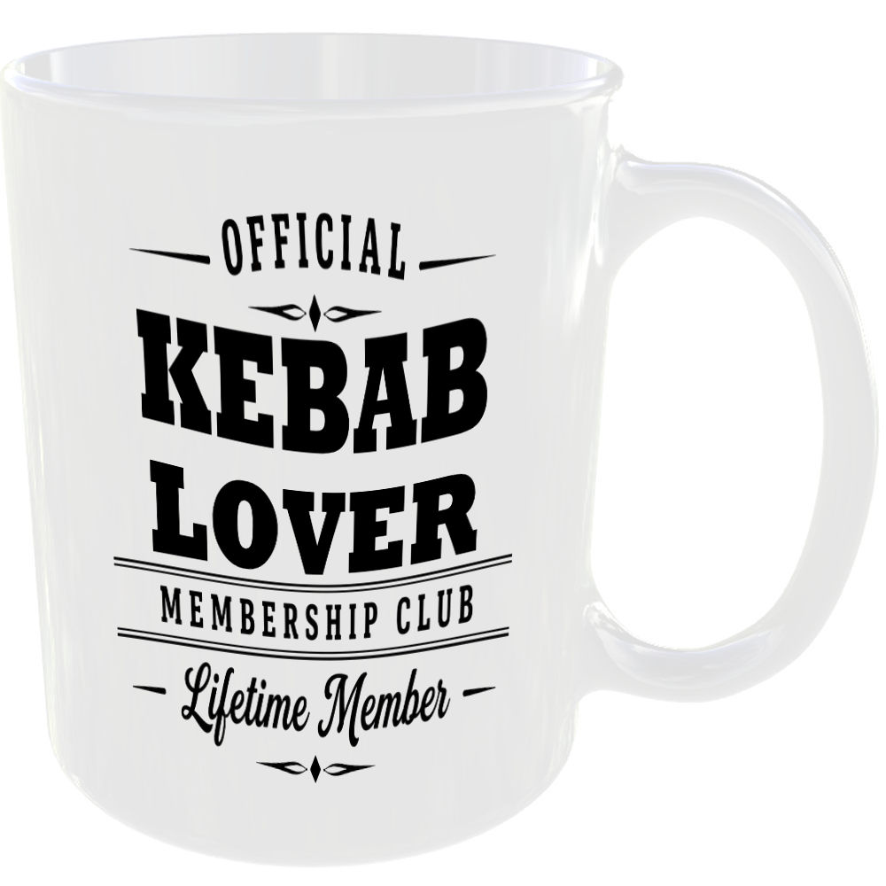 Official Kebab Lover Membership Club Funny Ceramic Mug Foodie Drink Kitchen Gift - Image 2