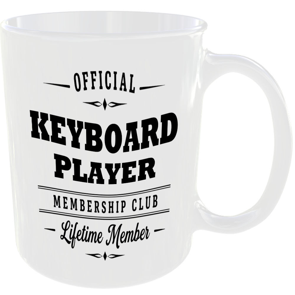 Official Keyboard Player Membership Club Funny Ceramic Mug Music Musician Fan - Image 2