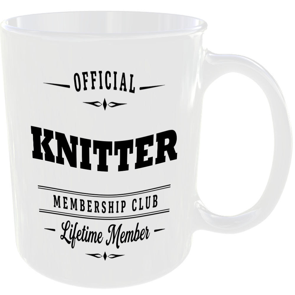 Official Knitter Membership Club Funny Ceramic Mug Birthday Gift Tea Coffee Cup - Image 2
