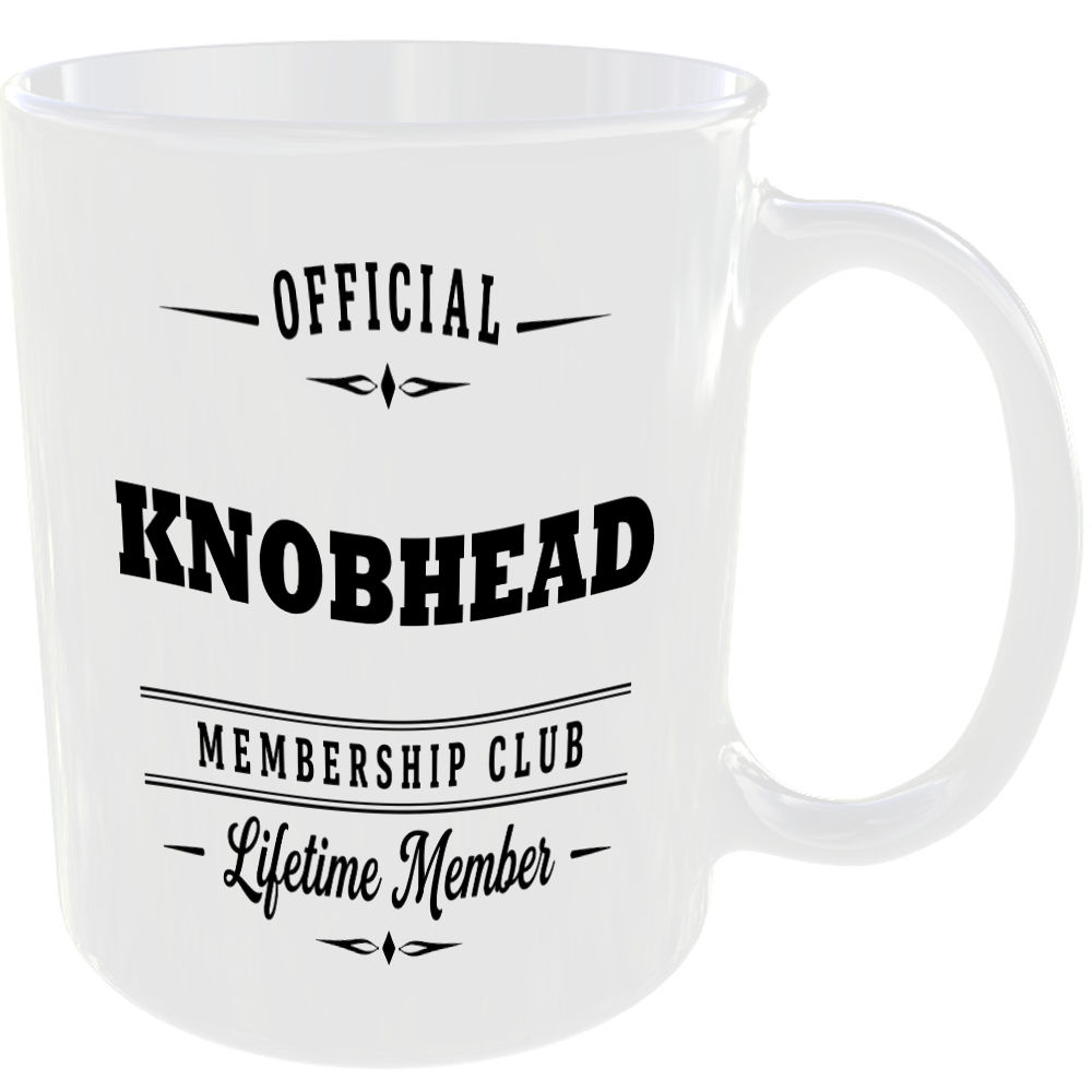 Official Knobhead Membership Club Funny Ceramic Mug Novelty Rude Banter Gift Cup - Image 2