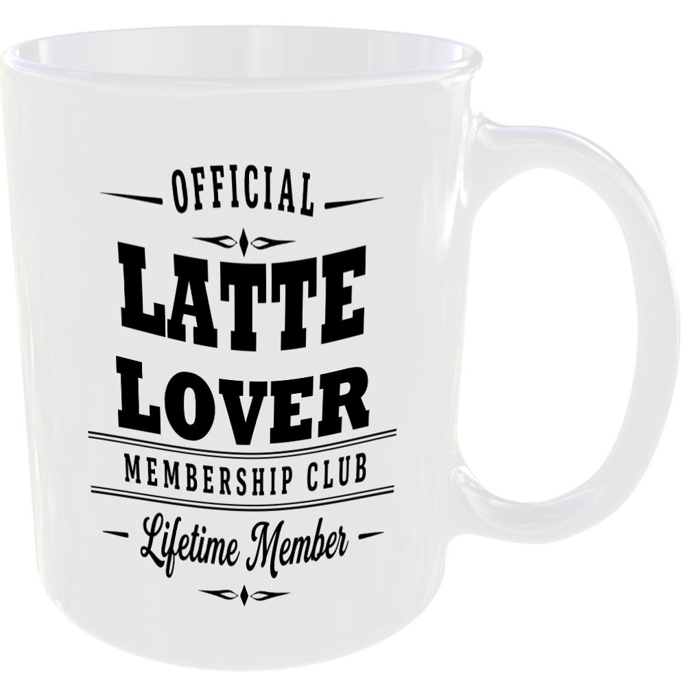 Official Latte Lover Membership Club Funny Ceramic Mug Foodie Drink Kitchen Gift - Image 2