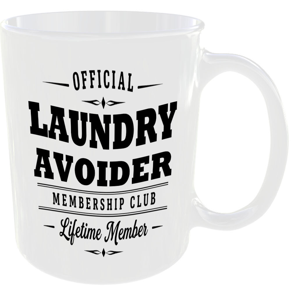 Official Laundry Avoider Membership Club Funny Ceramic Mug Home Novelty Humour - Image 2