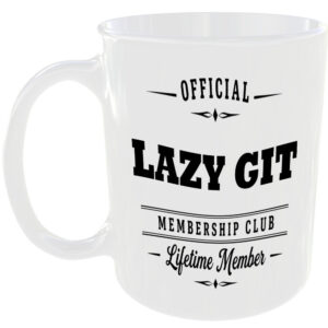 Official Lazy Git Membership Club Funny Ceramic Mug Birthday Gift Tea Coffee Cup