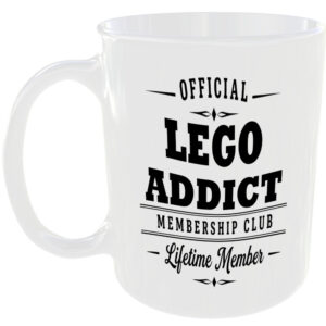 Official Lego Addict Membership Club Funny Ceramic Mug Collector Hobby Novelty