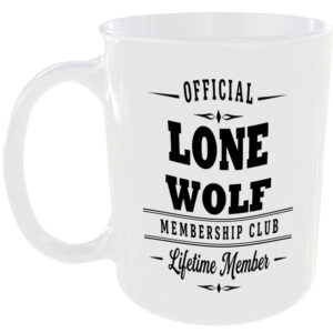 Official Lone Wolf Membership Club Funny Ceramic Mug Birthday Gift Tea Coffee ☕