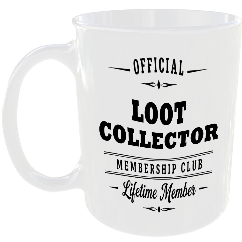 Official Loot Collector Membership Club Funny Ceramic Mug Gaming Gamer Gift