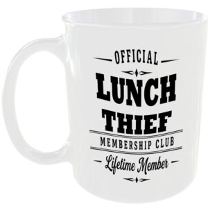 Official Lunch Thief Membership Club Funny Ceramic Mug Gaming Gamer Gift