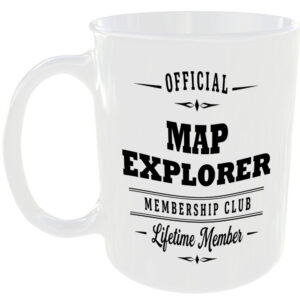 Official Map Explorer Membership Club Funny Ceramic Mug Gaming Gamer Gift