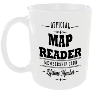 Official Map Reader Membership Club Funny Ceramic Mug Outdoor Hobby Adventure