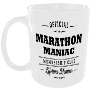 Official Marathon Maniac Membership Club Funny Ceramic Mug Sports Fitness Fan