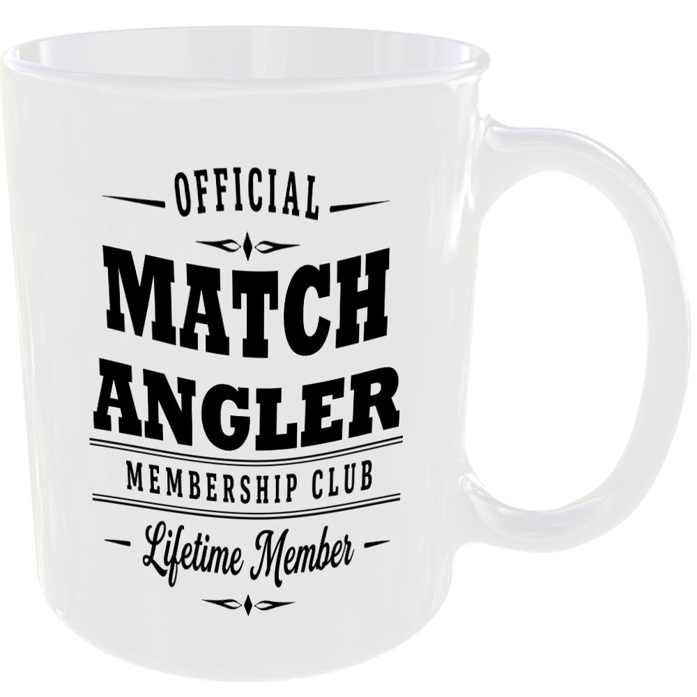 Official Match Angler Membership Club Funny Ceramic Mug Outdoor Hobby Adventure - Image 2