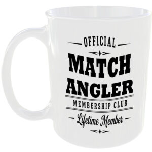 Official Match Angler Membership Club Funny Ceramic Mug Outdoor Hobby Adventure
