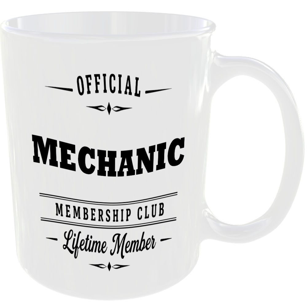 Official Mechanic Membership Club Funny Ceramic Mug Work Colleague Gift - Image 2