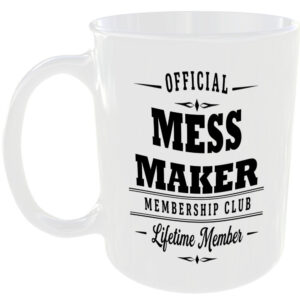 Official Mess Maker Membership Club Funny Ceramic Mug Birthday Gift Tea Coffee ☕