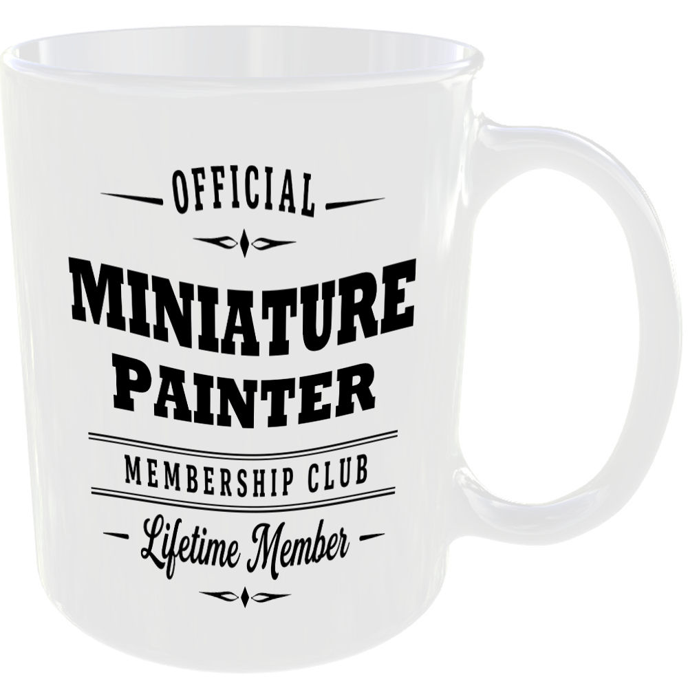 Official Miniature Painter Membership Club Funny Ceramic Mug Craft Creative Gift - Image 2
