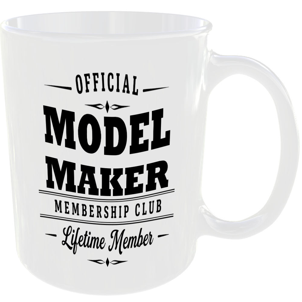 Official Model Maker Membership Club Funny Ceramic Mug Craft Creative Hobby Gift - Image 2