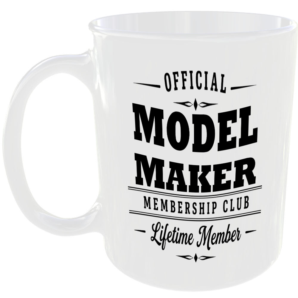 Official Model Maker Membership Club Funny Ceramic Mug Craft Creative Hobby Gift