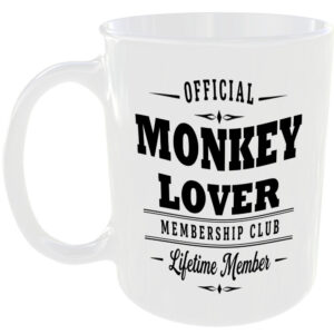 Official Monkey Lover Membership Club Funny Ceramic Mug Birthday Gift Tea Coffee