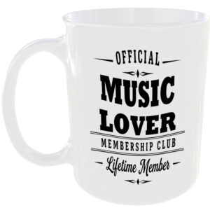 Official Music Lover Membership Club Funny Ceramic Mug Birthday Gift Tea Coffee
