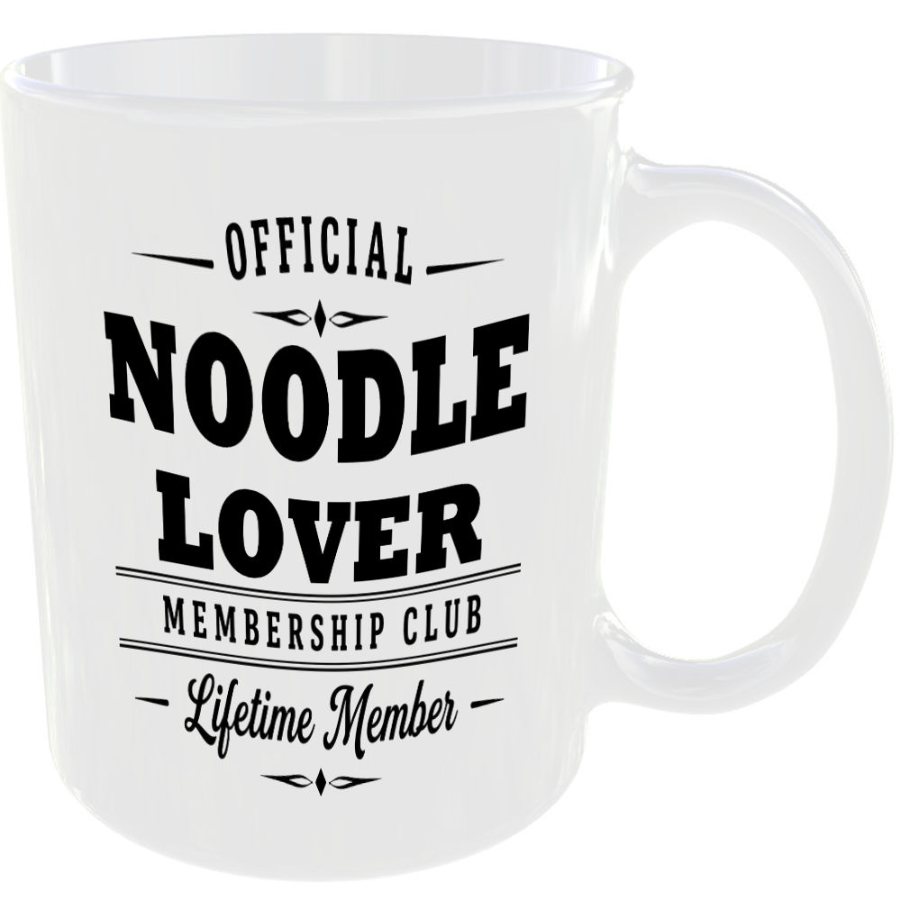 Official Noodle Lover Membership Club Funny Ceramic Mug Birthday Gift Tea Coffee - Image 2
