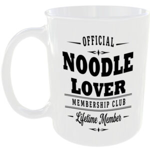 Official Noodle Lover Membership Club Funny Ceramic Mug Birthday Gift Tea Coffee